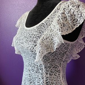 White Crochet Women’s Top